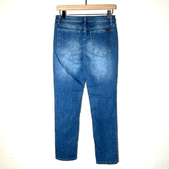 Joe's medium wash slim leg distressed jeans size juniors 14 B83 - Picture 4 of 4